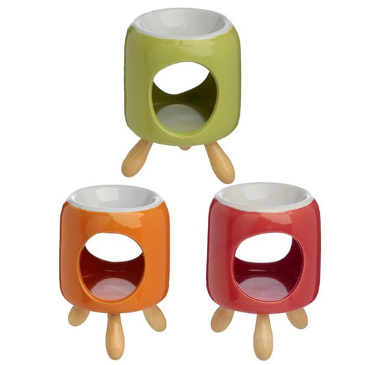 Κεραμικός Καυστήρας με Ξύλινα Ποδαράκια